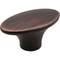 Jeffrey Alexander 1-7/8" Overall Length Brushed Oil Rubbed Bronze Oval Hudson Cabinet Knob 650-DBAC - alternate 1